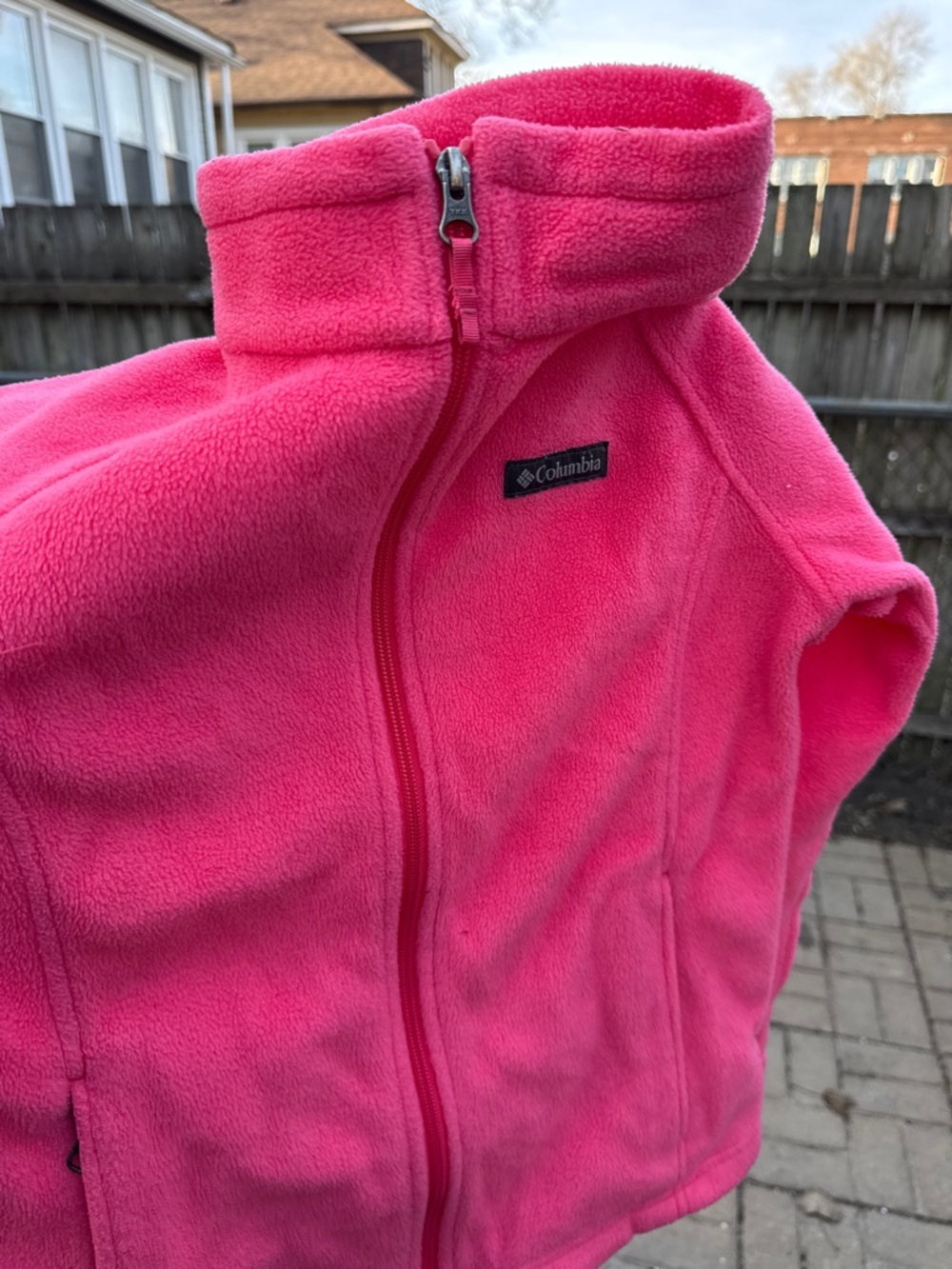 Columbia Hot Pink Sherpa Fleece Jacket